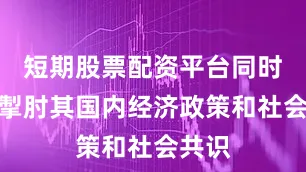 短期股票配资平台同时也将掣肘其国内经济政策和社会共识
